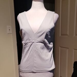 sky Grey Sleeveless Top